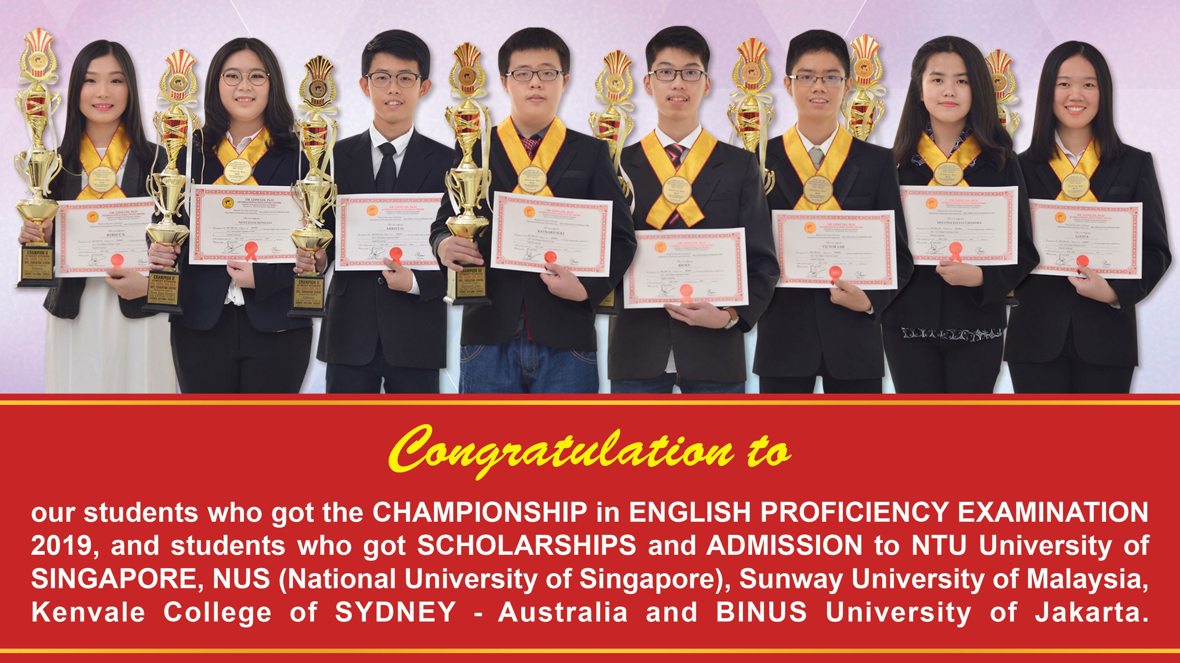 The Championships in English Proficiency Examination 2019